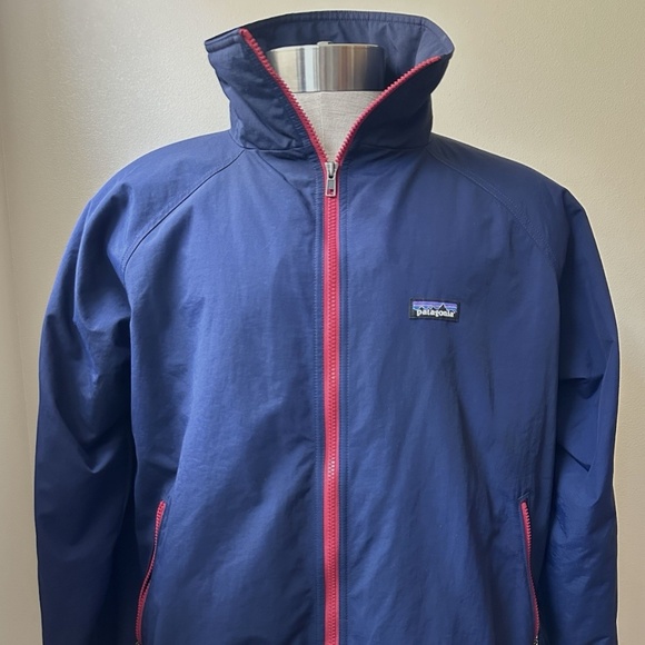 Patagonia Shelled Synchilla Navy Blue Jacket with Red Accent Men's L - Picture 1 of 5